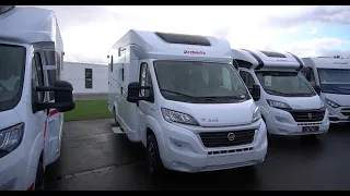 Single beds motorhome: Dethleffs 2021 Just 90 years T7052 EB. Fiat Ducato 2021 9-speed automatic.