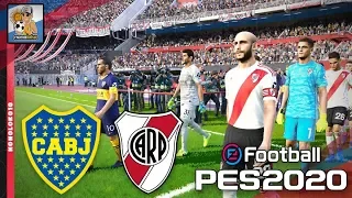 eFootball PES 2020 RIVER PLATE vs BOCA JRS 🏟️ MONUMENTAL (Relatos De Paoli)