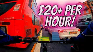 How I Make £20+ Per Hour In London!!! Deliveroo & UberEats | London Hustle Ebike