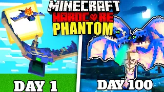 I Survived 100 Days as PHANTOM in Minecraft Hardcore (HINDI)