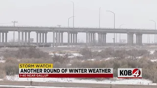 Winter weather hits New Mexico A look at road conditions west of ABQ