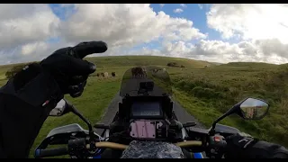 Goyte Valley, Africa Twins, Stand off with a BIG Bull, Derbyshire part 2