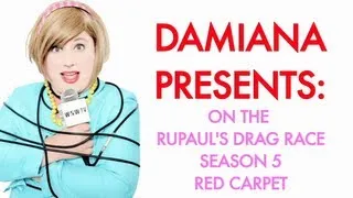 Damiana Garcia on the RuPaul's Drag Race Season Five Finale Red Carpet