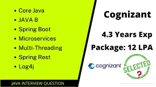 Newest interview of Cognizant on Java