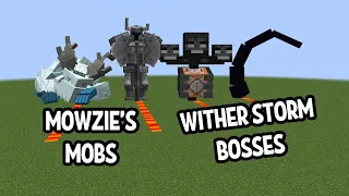 Which of the All Mowzie's Mobs and Wither Storm Bosses will generate the most Rainbow Sculk?