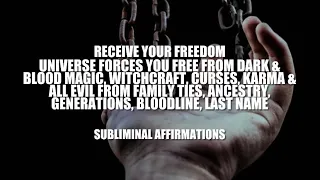 SUBLIMINAL AFFIRMATIONS *forced* clear ancestral family generational curses | rain & white noise