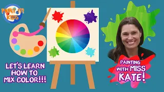 Beginner Art Education - Learning to Mix Colors - art for kids - Painting for kids