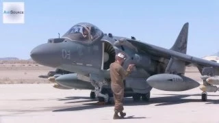 AV-8B Harrier Pre-flight, Conventional Takeoff & Landing.