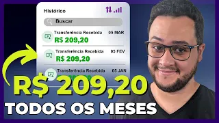 COMO GANHAR R$200 TODOS OS MESES SEM PRECISAR TRABALHAR! | VIVER DE RENDA PASSIVA