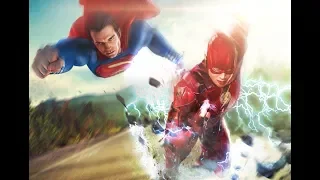 Justice League - denouement of the Post Credit Scene: Flash vs Superman race (digital HD)