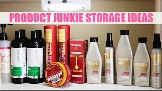 Natural Hair Product Stash Storage Ideas for Product Junkies