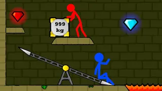 Watergirl and Fireboy , Stickman Animation - (Part 2 Escape)