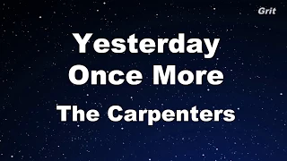 Yesterday Once More - Carpenters Karaoke【No Guide Melody】