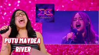 FANGIRL REACTION TO PUTU MAYDEA - RIVER (BISHOP BRIGGS) X FACTOR INDONESIA 2021