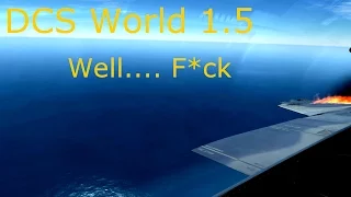 DCS World 1.5: F-15 one wing emergency landing