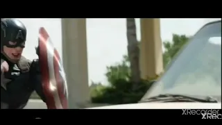 Fighting scene of captain America ( ASTRONAUT  IS THE OCEAN)