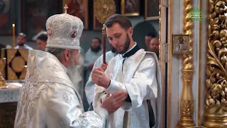 В праздник Вознесения Господня Митрополит Киевский и всея Украины Онуфрий совершил литургию