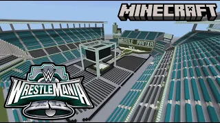 Minecraft | WWE WrestleMania 40 Stage Setup & Stadium Tour