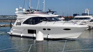 Princess: 49 Flybridge (Entering her berth)