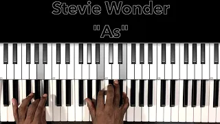 Stevie Wonder "As" Piano Tutorial