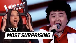 The Voice Kids | MOST SURPRISING 'Blind Auditions' worldwide