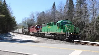 NBSR East Bound On The Mattawamkeag Sub - 4/14/2017