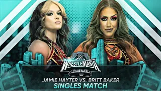 JAMIE HAYTER VS BRITT BAKER | WWE 2K23 | WRESTLEMANIA HIGHLIGHTS