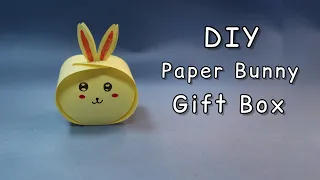 How to make a Paper Bunny Gift Box | Rabbit Paper Craft | Very Easy