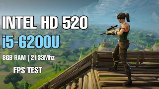 Fortnite OG on i5 6200U ,8gb ram ,INTEL HD 520 ,Fps Test.