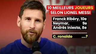 Les 10 meilleurs joueurs selon Lionel Messi