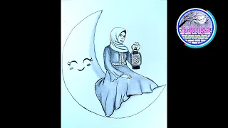 How to Draw Eid Mubarak - Step by Step Eid Mubarak art- SumiyaDrawingAcademy - FarjanaDrawingAcademy