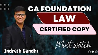 CA Foundation Law Certified Copy | ICAI Paper Checking | How to write law Answers? | Indresh Gandhi