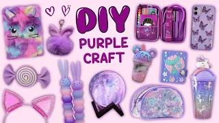 20 DIY PURPLE CRAFT - PURPLE SCHOOL SUPPLIES - LIFE HACKS and more...