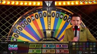 RECORD WIN!!! Dream Catcher Online Live Casino   TWO 7x Multipliers BIG WIN!