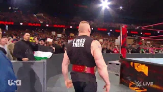 Brock Lesner On Raw then Seith Attack Drew MacIntyre 18 march 2019