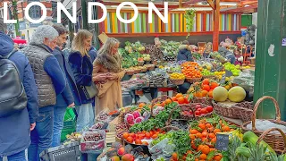 Borough Market | London walking Tour | London Street Food | Central London - March 2023 [4k HDR]