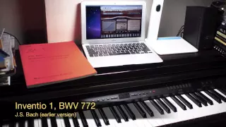 Bach, JS: Invention no.1, BWV 772 (Neupert clavichord, A=440)