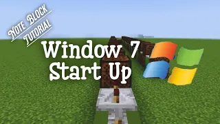 Windows 7 Startup | Minecraft Noteblock Tutorial