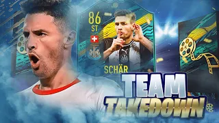 FIFA 20 - MOMENTS SCHAR AT STRIKER TEAM TAKEDOWN!