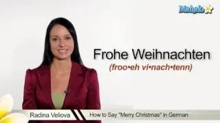 How to Say "Merry Christmas" in German