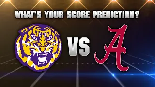 WBRZ's score predictions for the 2022 LSU vs. Bama game