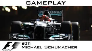 F1 2011 - Michael Schumacher - Monaco Gameplay [HD]