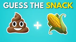 ❗ Can You Guess The Snack 🍿 By Emoji 🧐 || Emoji Quiz Game || Snacks By Emoji || Guessing Game