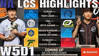 NA LCS Highlights ALL GAMES Week 5 Day 1 Full Day Highlights Summer 2018