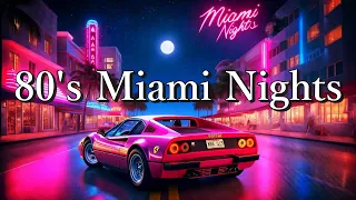 80's Miami Nights | Lofi Synthwave mix | Neon Retro Beats