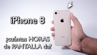 TEST de BATERÍA iPhone 8 iOS 15.4.1 en 2022 ¿cuántas HORAS de PANTALLA ENCENDIDA da? - RUBEN TECH !