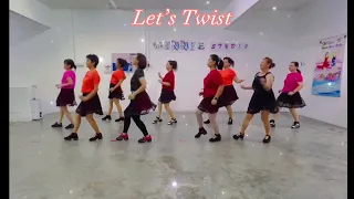 3️⃣6️⃣Let’s Twist-Line dance|Dance by V dance group