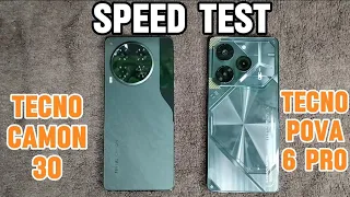 TECNO CAMON 30 vs. TECNO POVA 6 PRO | SPEED TEST