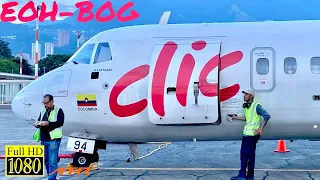 |TRIP REPORT| Clic Air ATR 72-600 | Medellín - Bogotá | Increíble Despegue Sobre Medellín |HD|