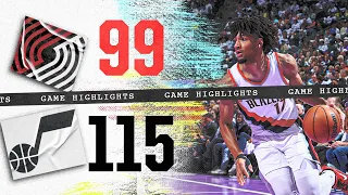 Game Highlights | Portland Trail Blazers 99, Utah Jazz 115 | Nov. 14, 2023